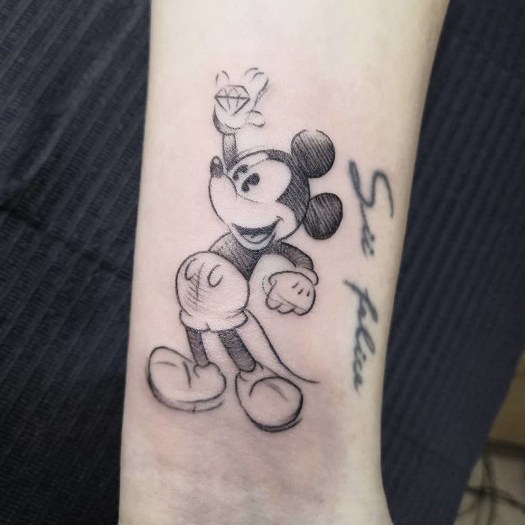 mickey mouse tattoo