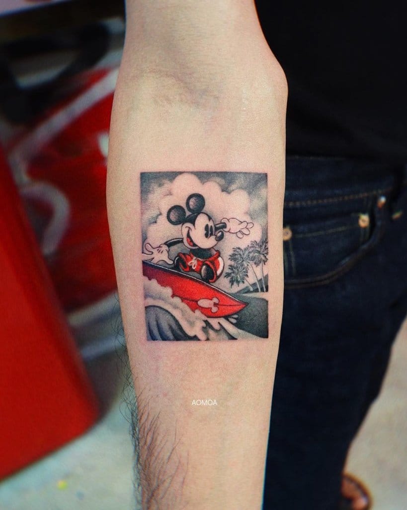 mickey mouse tattoo