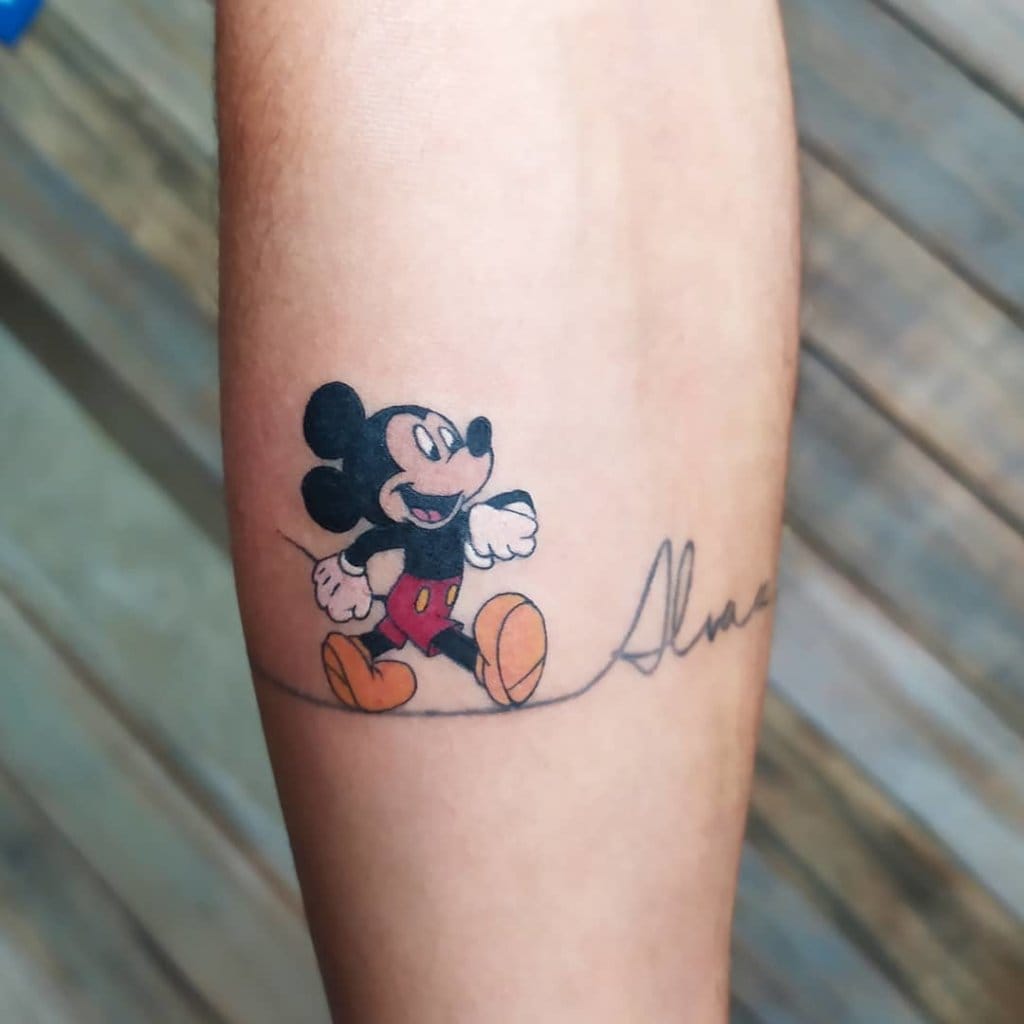 mickey mouse tattoo