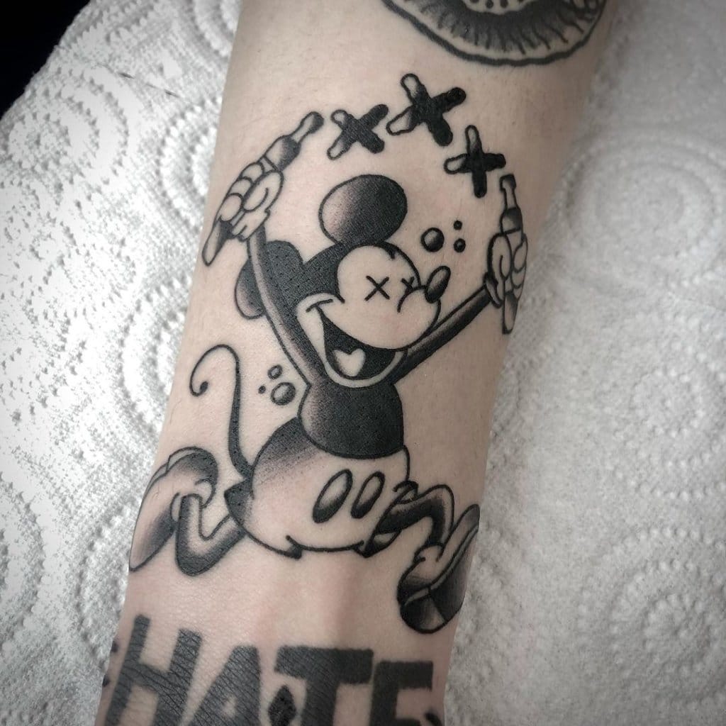 mickey mouse tattoo