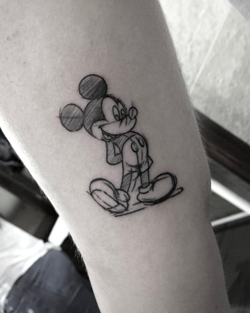 mickey mouse tattoo