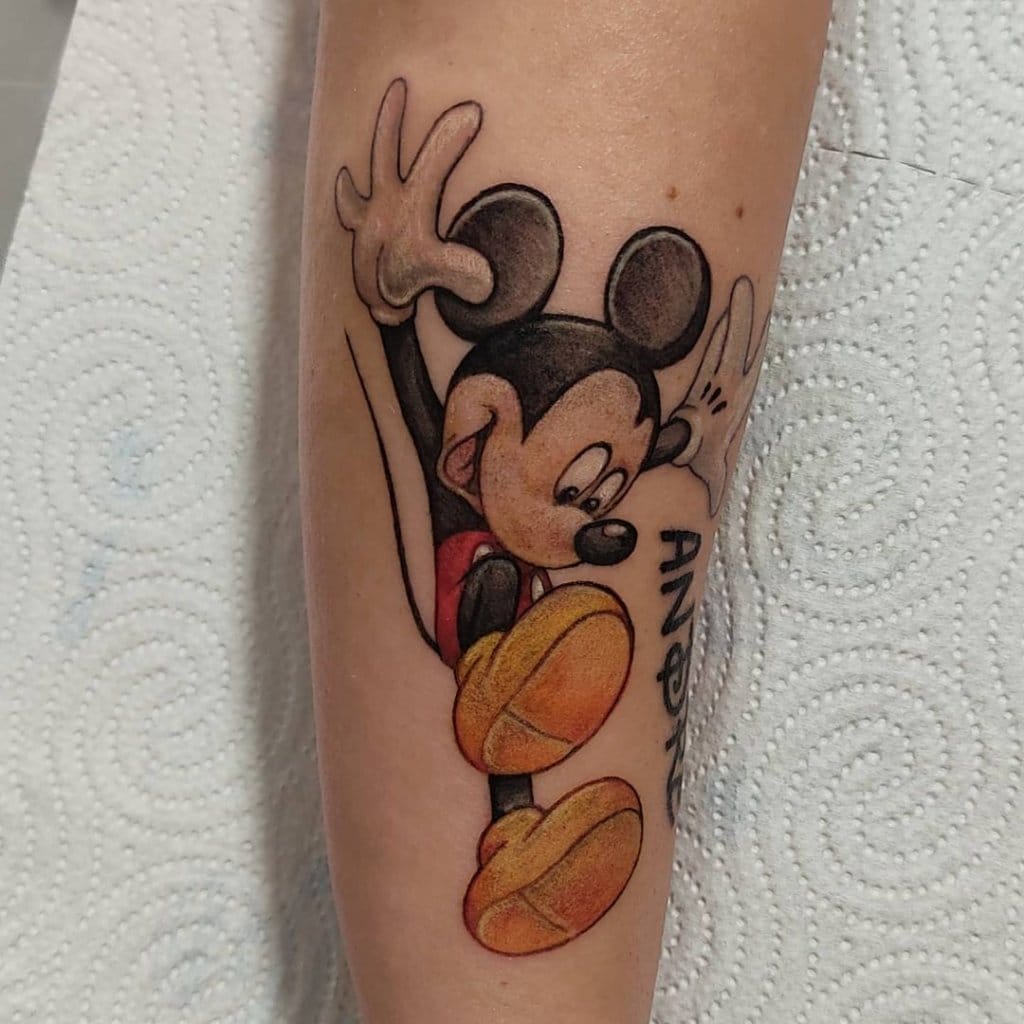 mickey mouse tattoo