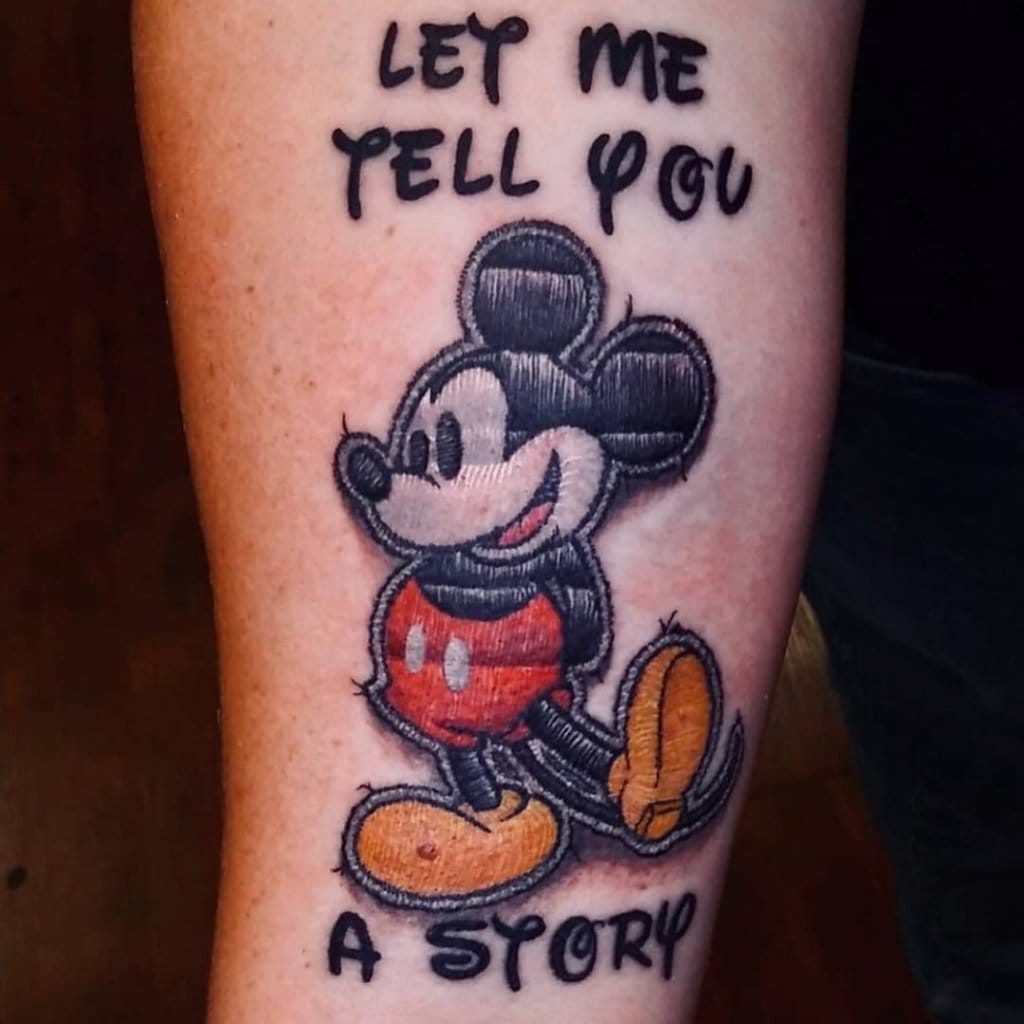 mickey mouse tattoo