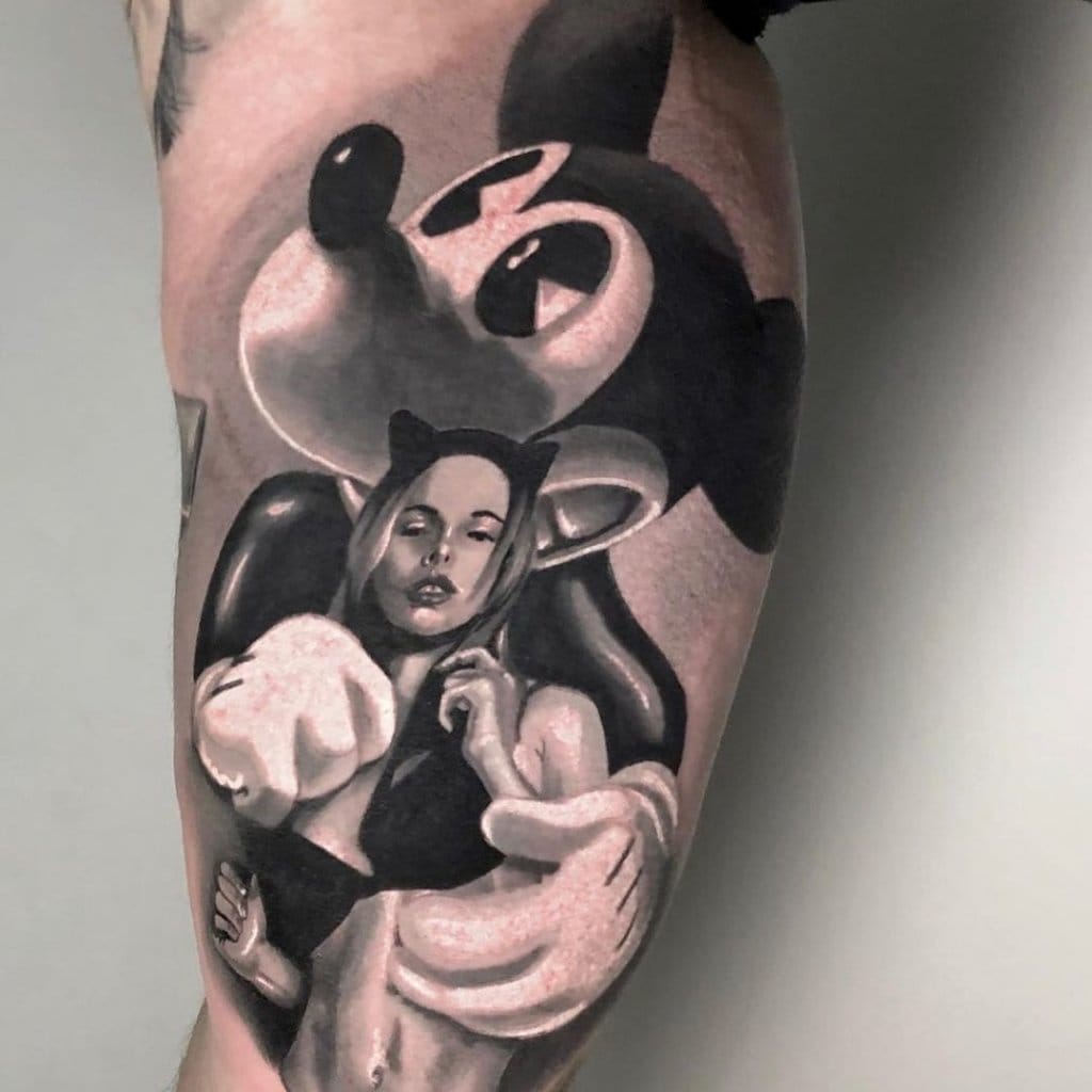 mickey mouse tattoo