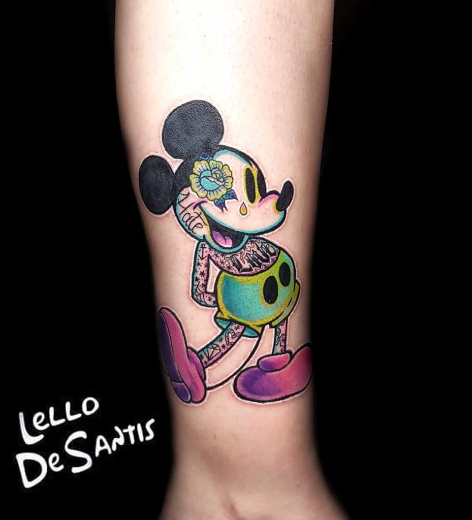 mickey mouse tattoo