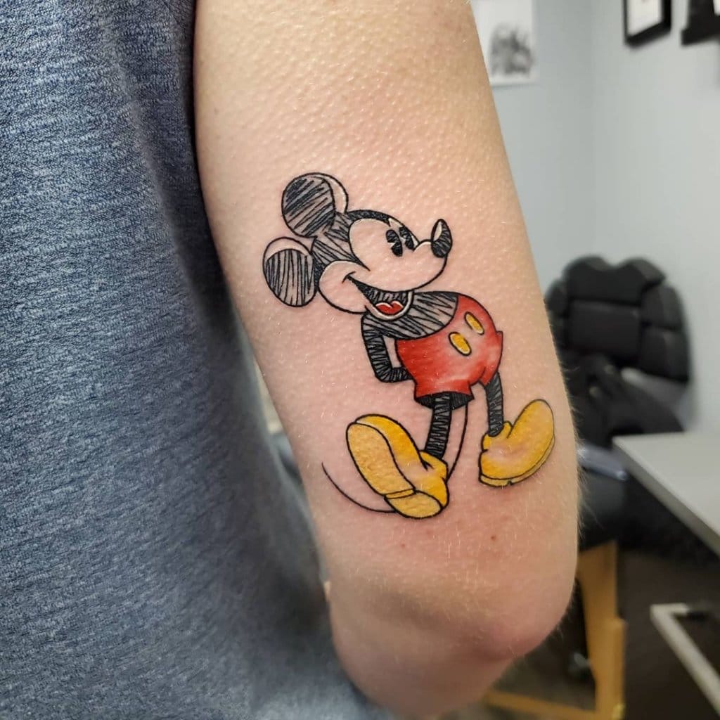 mickey mouse tattoo