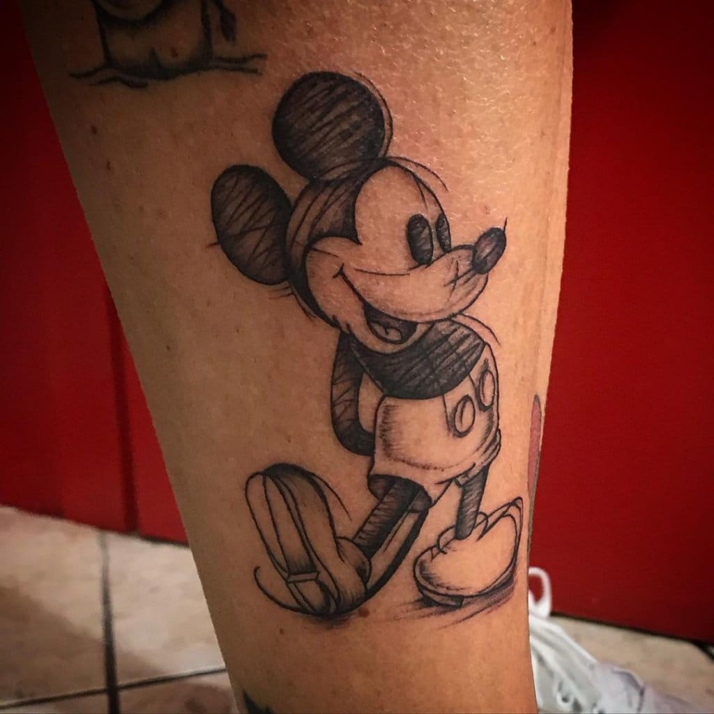 mickey mouse tattoo