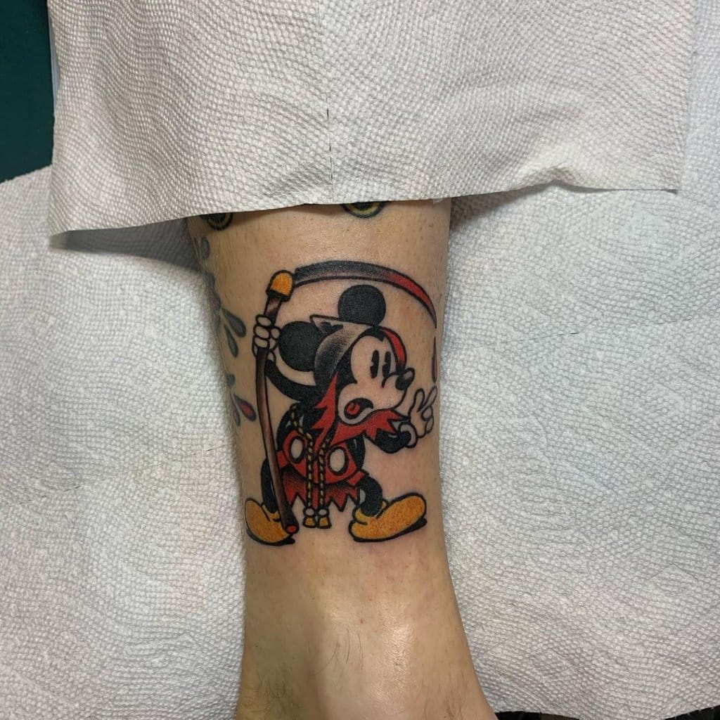 mickey mouse tattoo