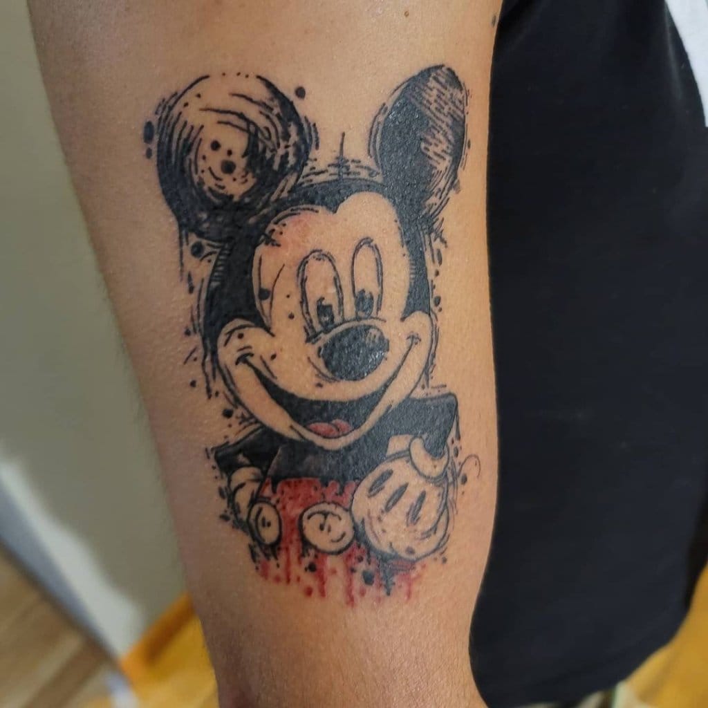 mickey mouse tattoo