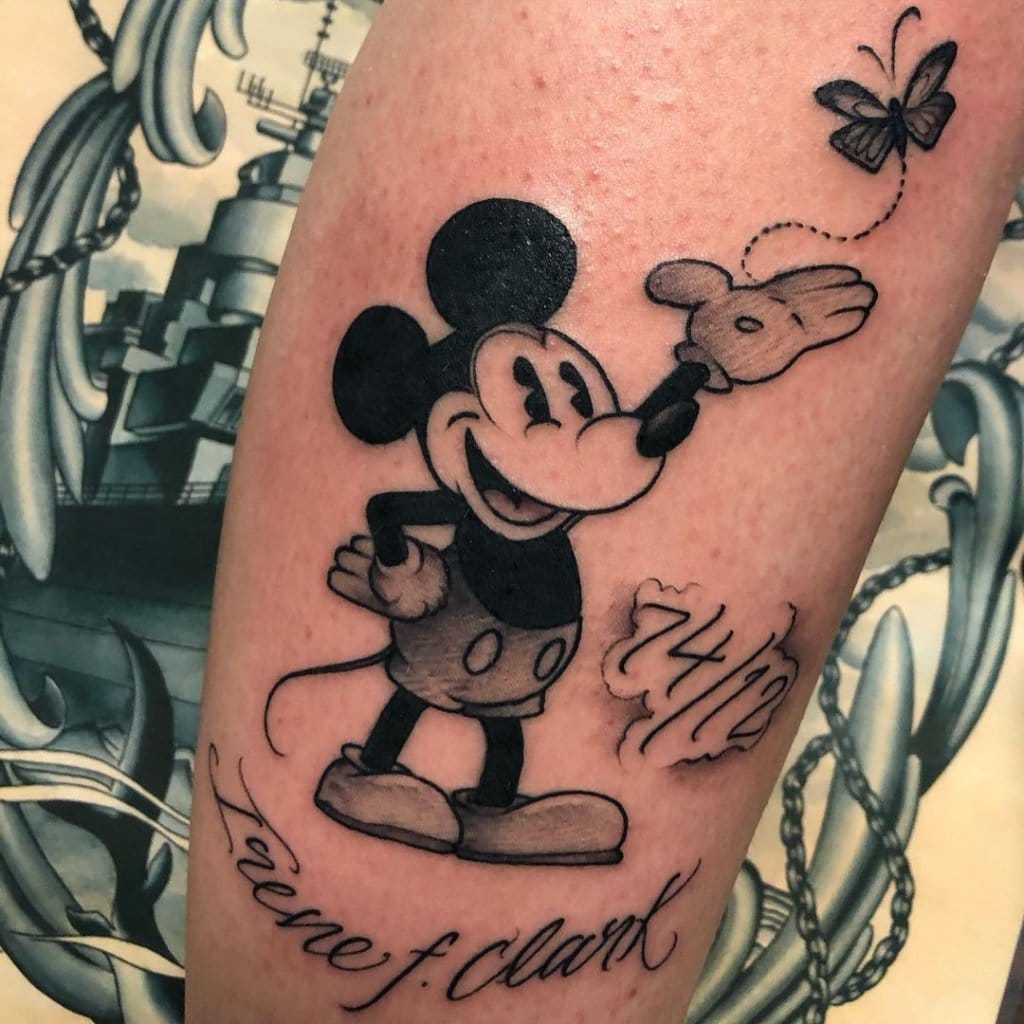 mickey mouse tattoo