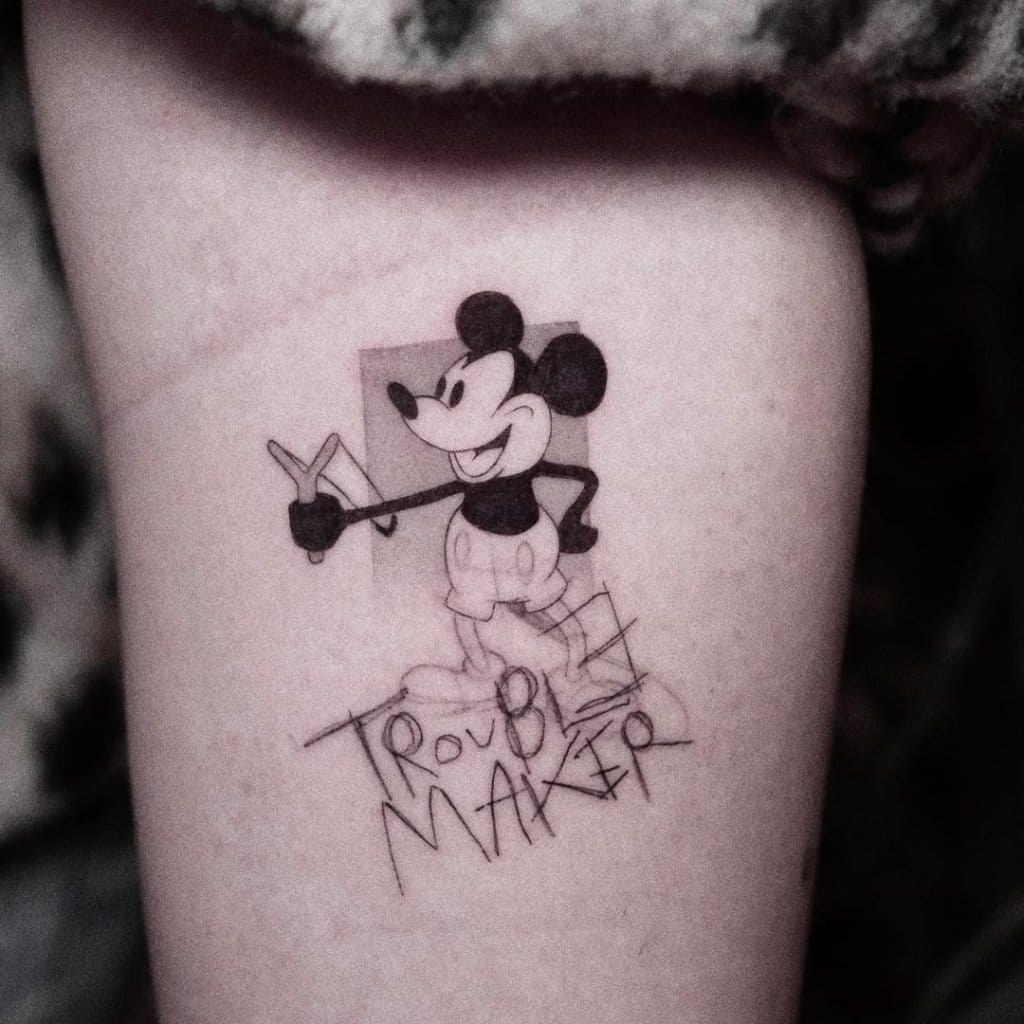 mickey mouse tattoo