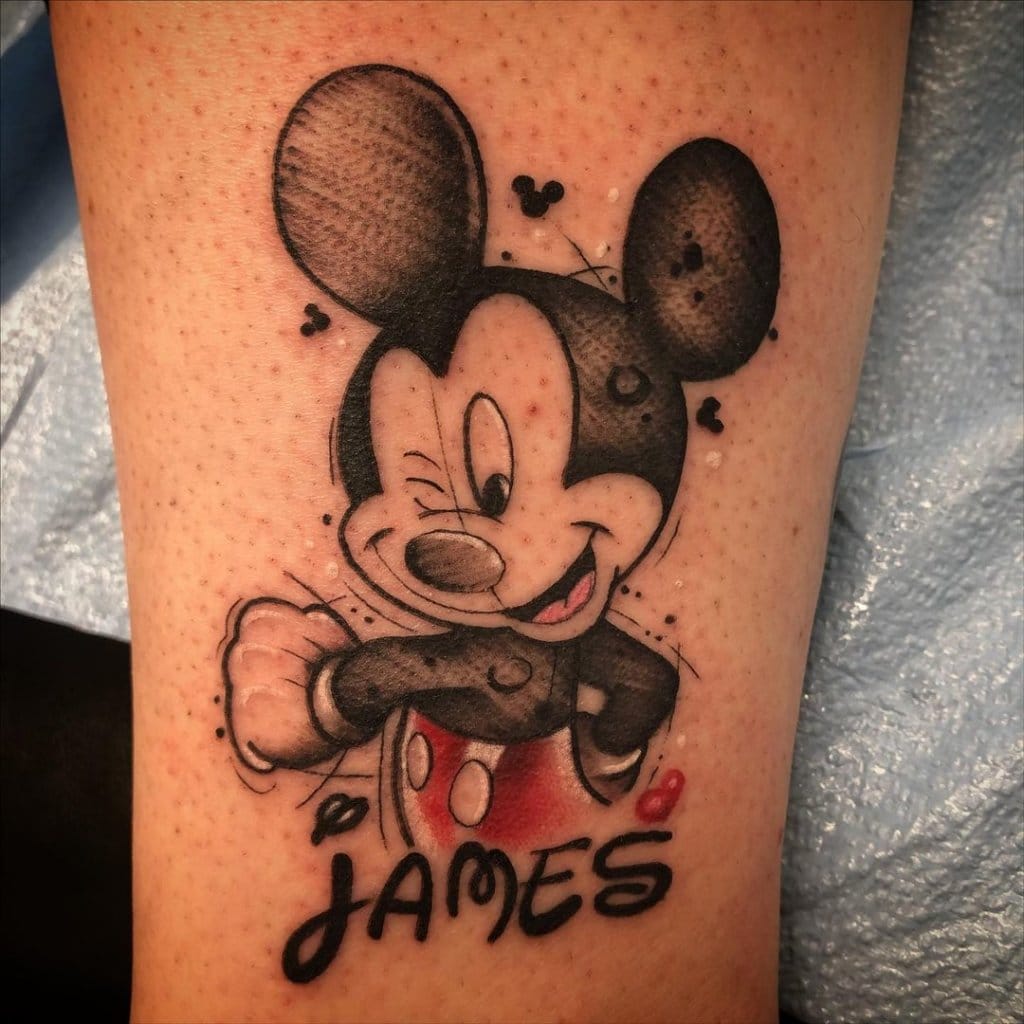 mickey mouse tattoo