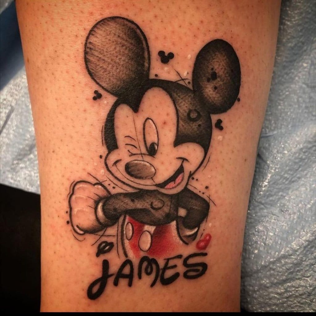 mickey mouse tattoo