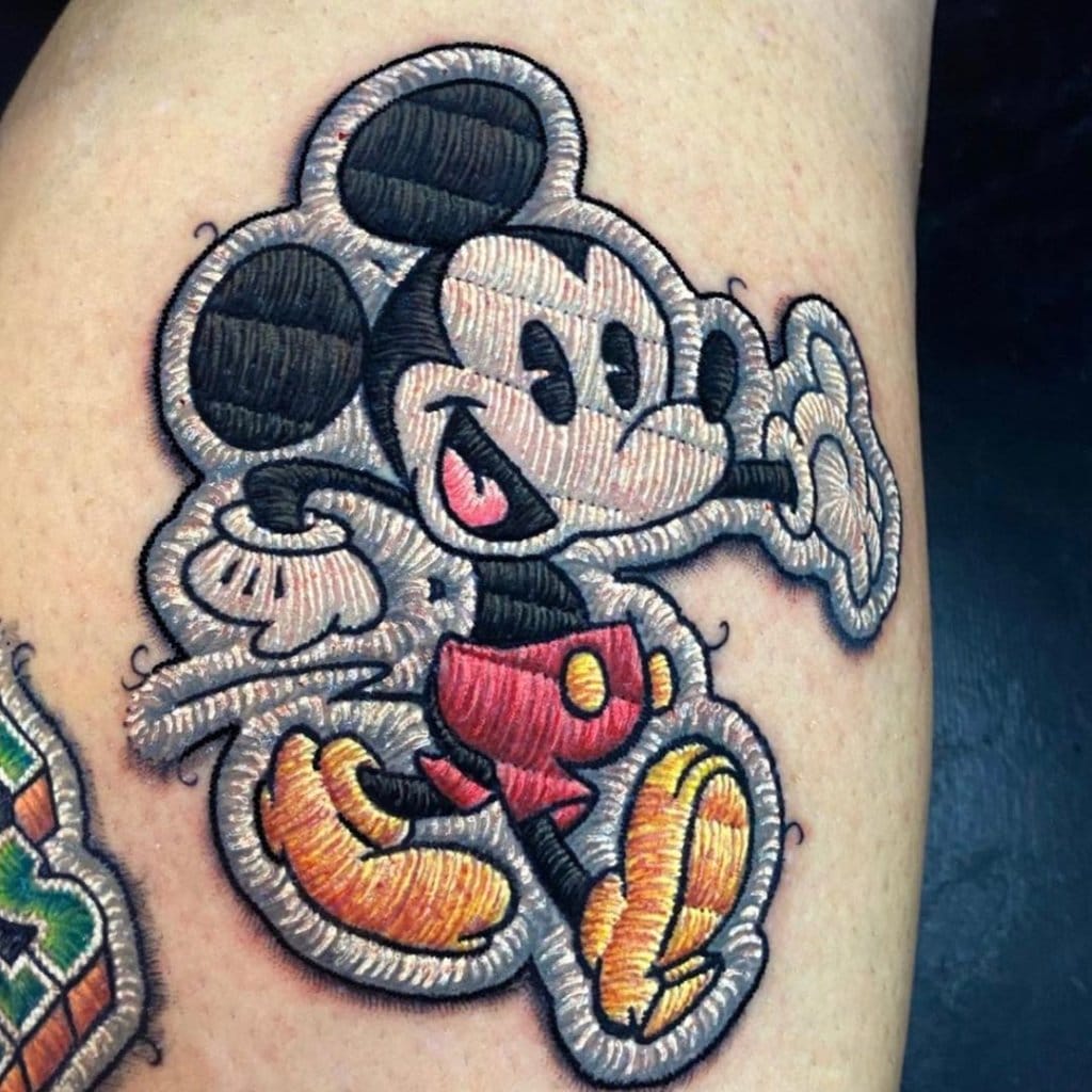 mickey mouse tattoo