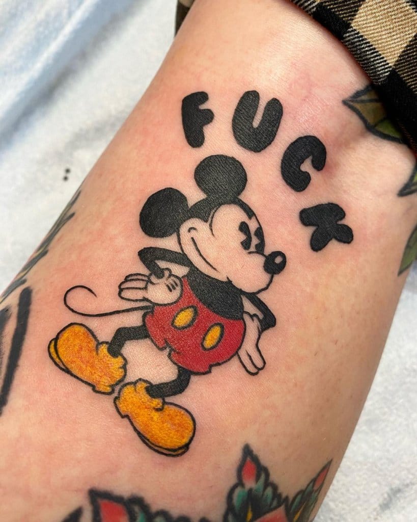 mickey mouse tattoo