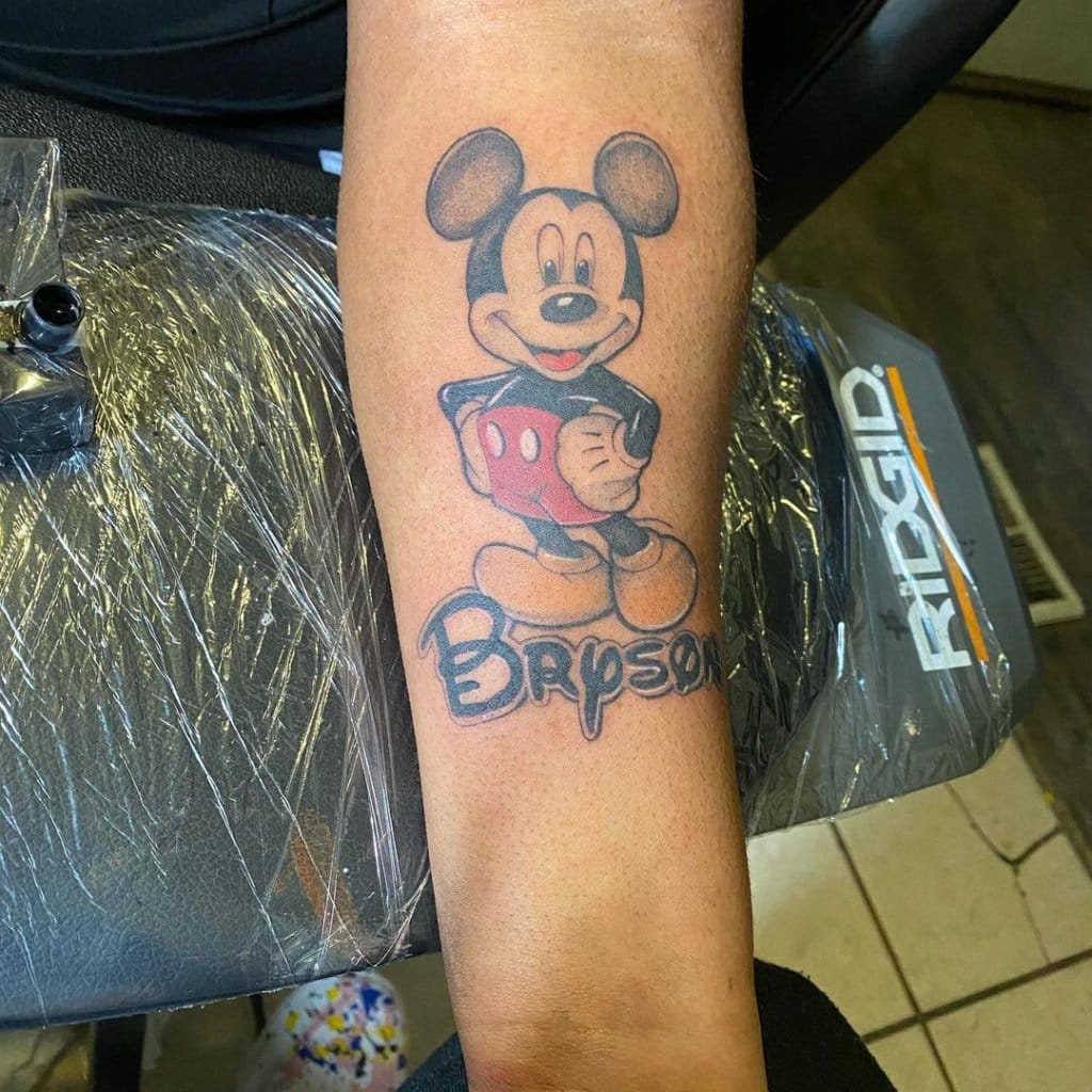 mickey mouse tattoo