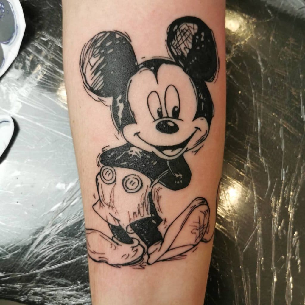 mickey mouse tattoo