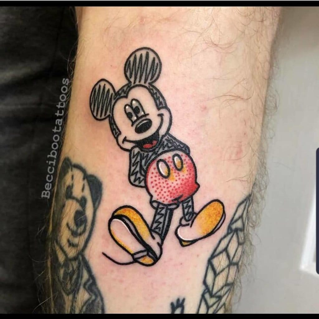 mickey mouse tattoo