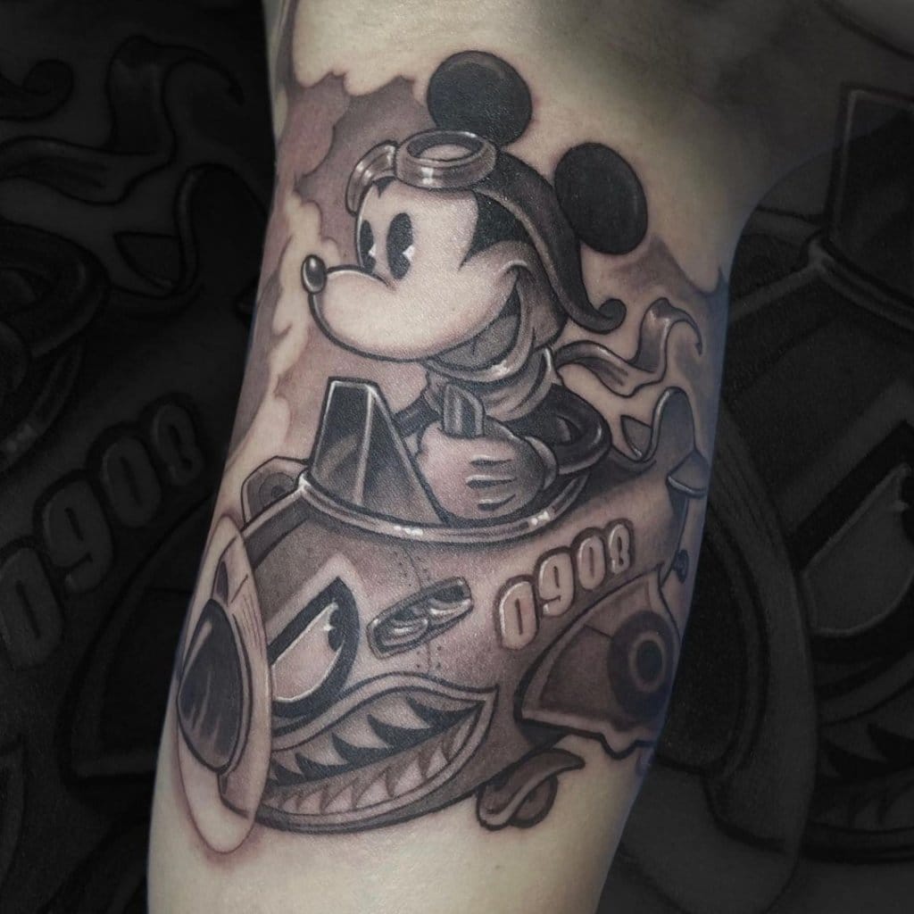 mickey mouse tattoo