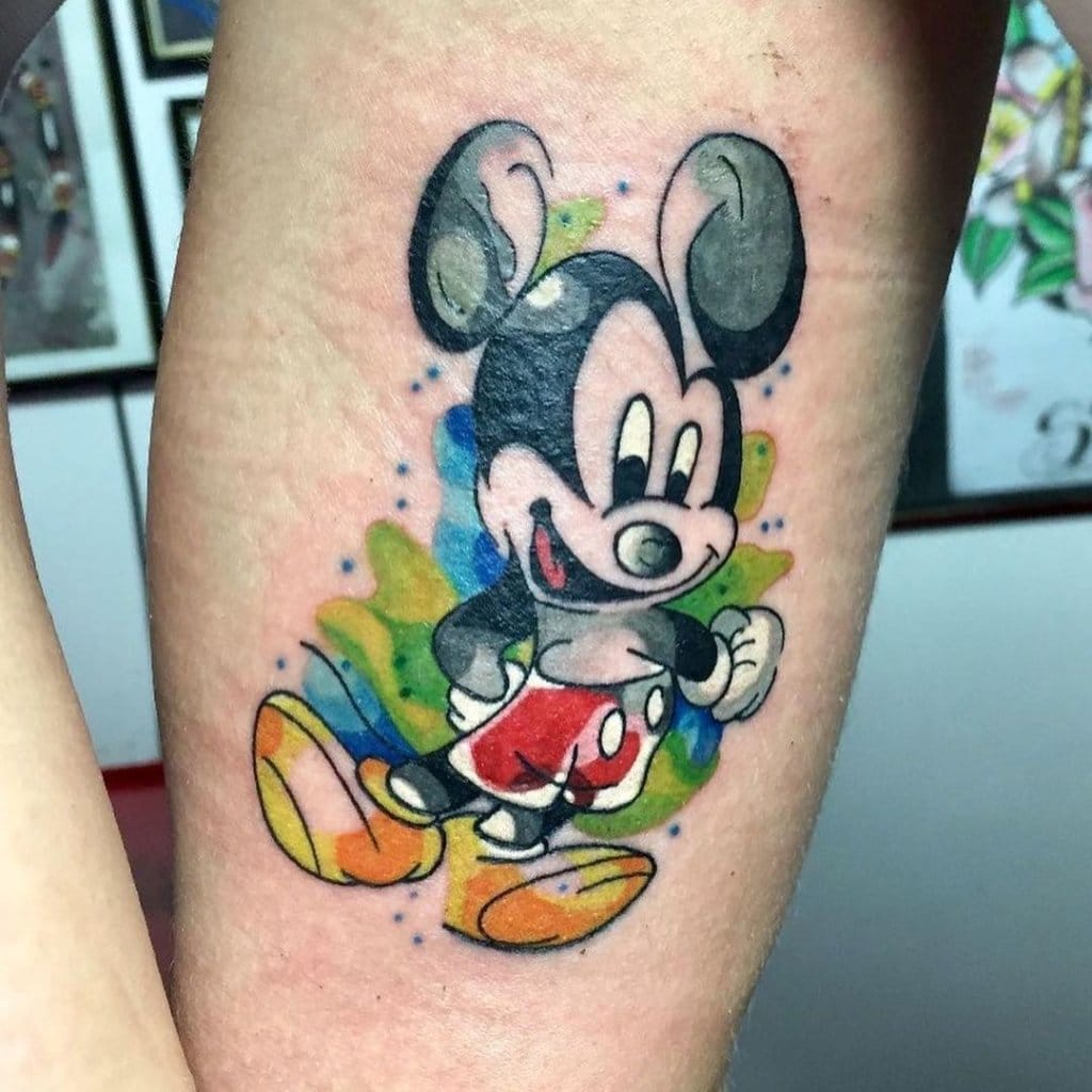 mickey mouse tattoo