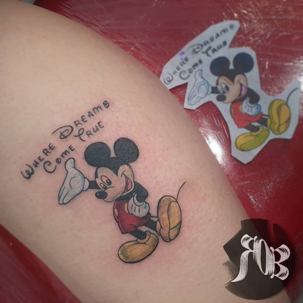 mickey mouse tattoo