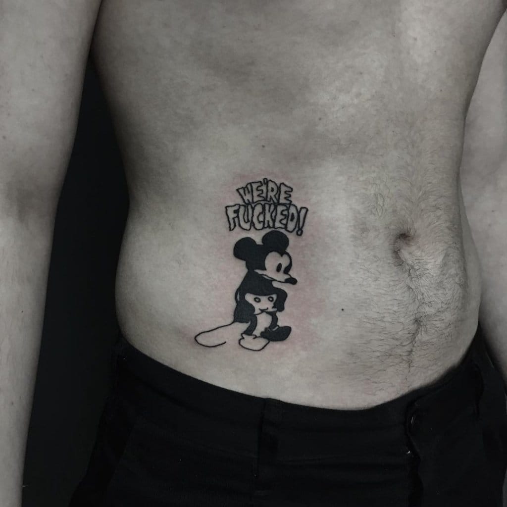 mickey mouse tattoo