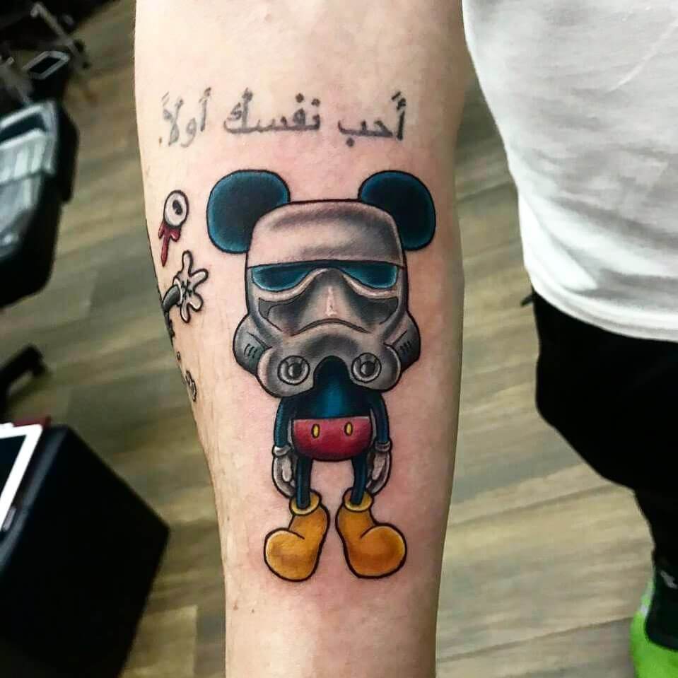 mickey mouse tattoo