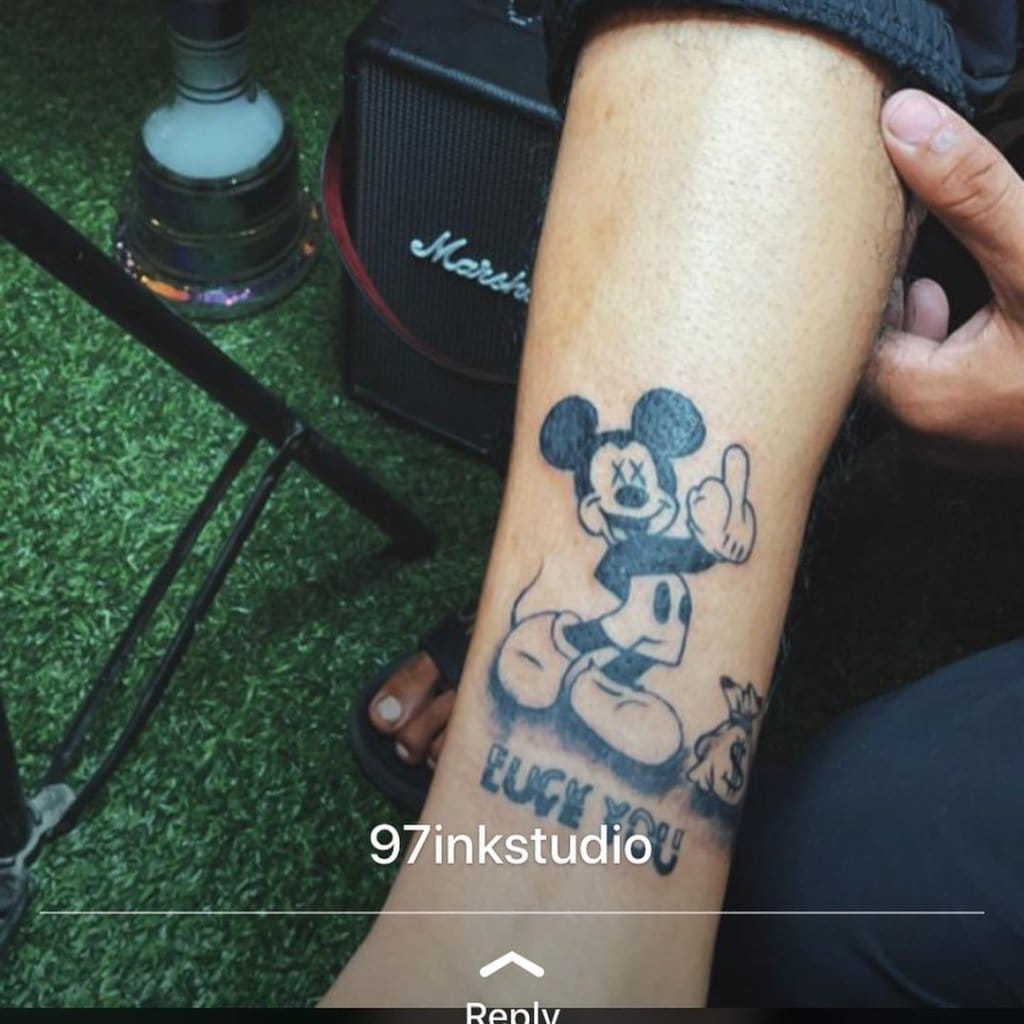 mickey mouse tattoo