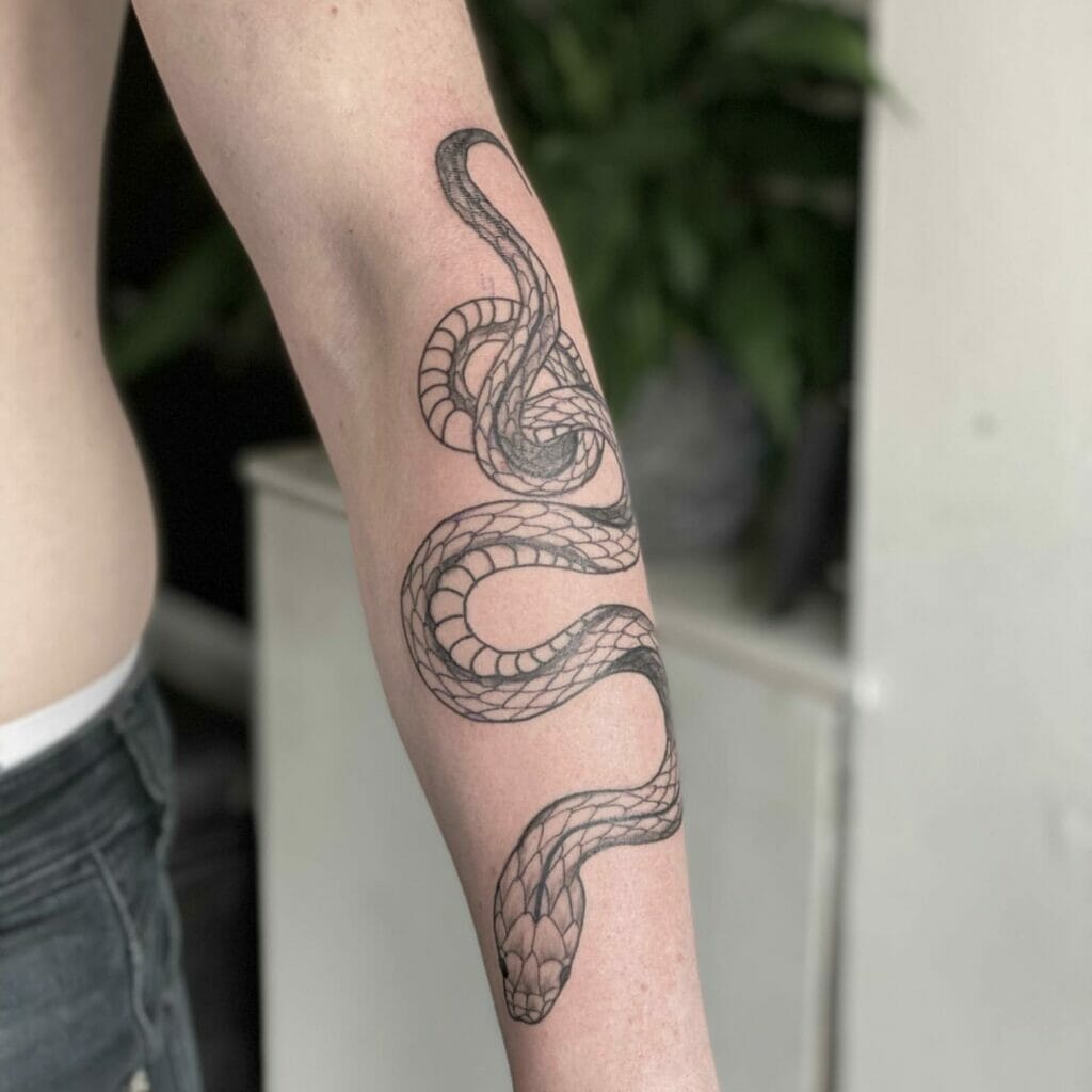 Snake Arm Tattoo