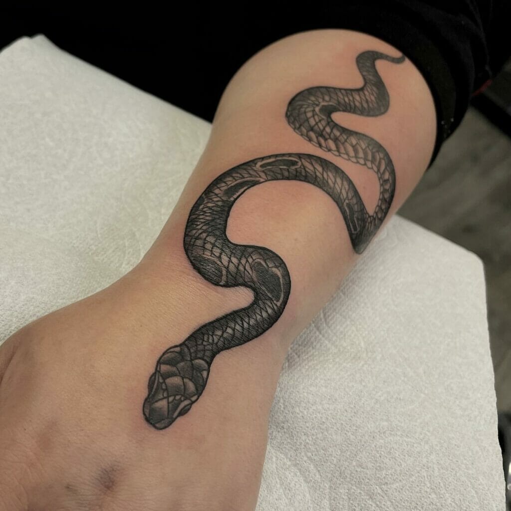 Snake Arm Tattoo