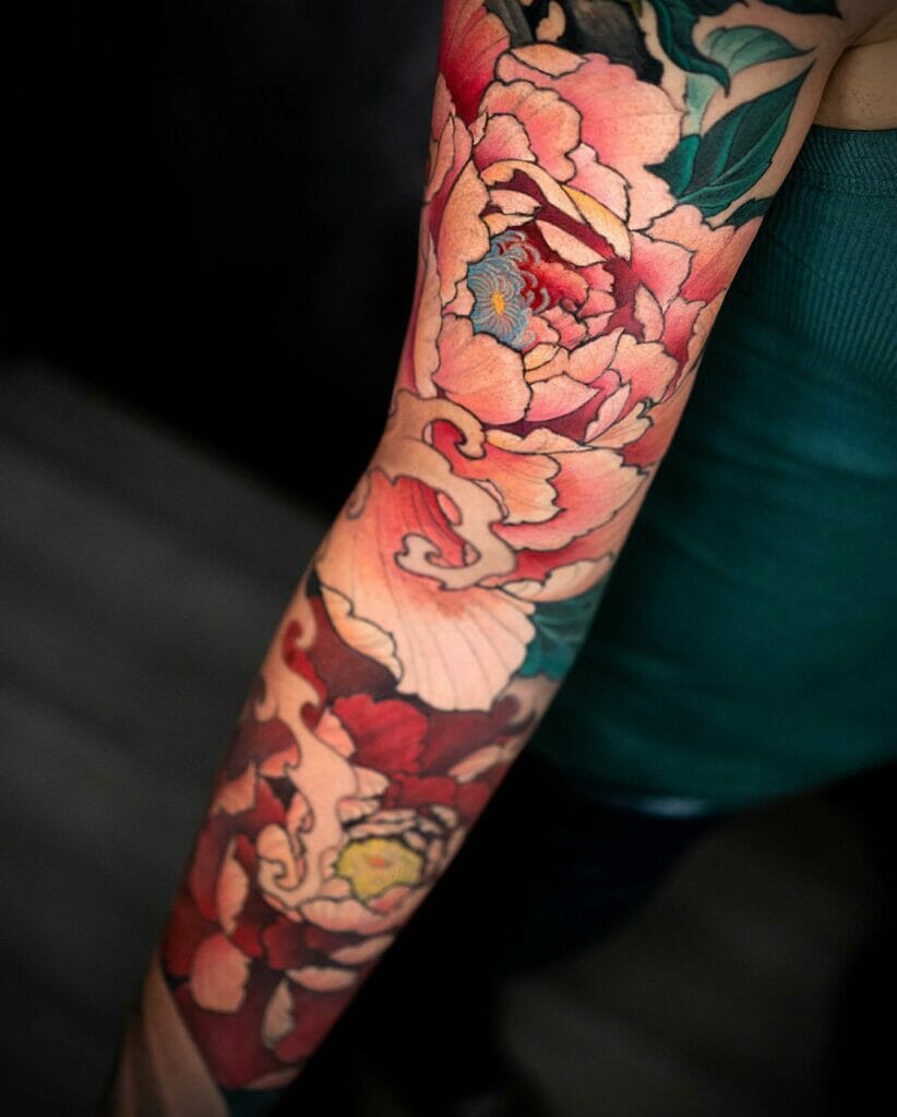 Flower Sleeve Tattoo