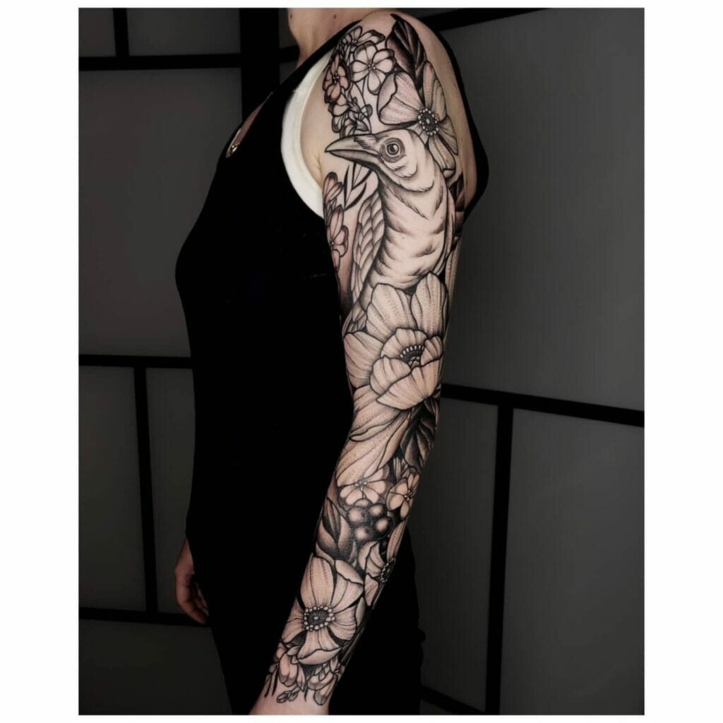 Flower Sleeve Tattoo