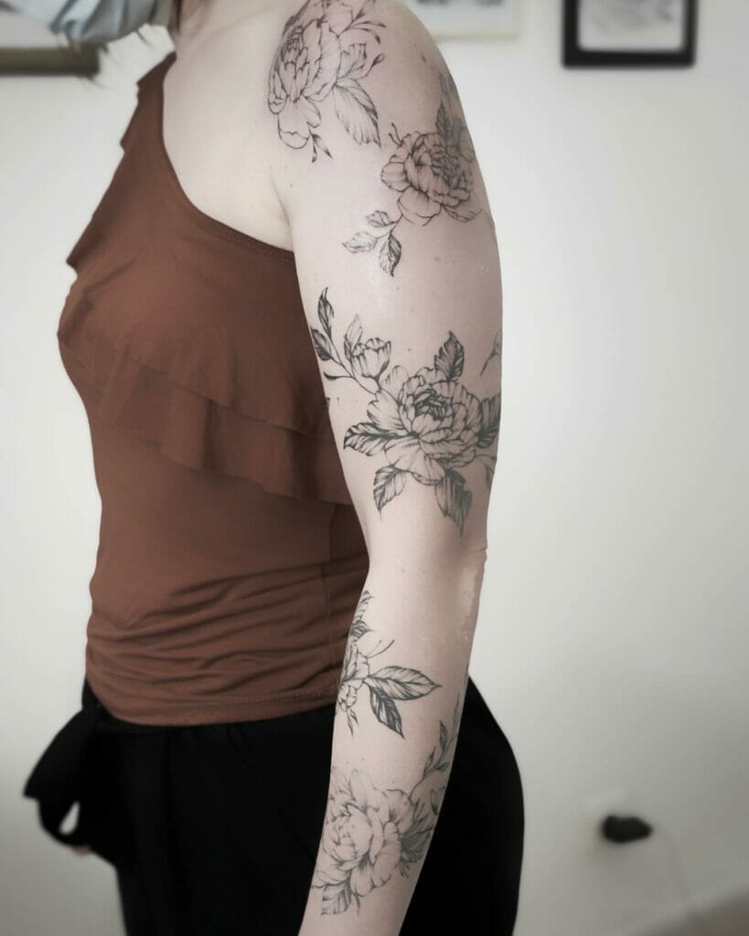 Flower Sleeve Tattoo