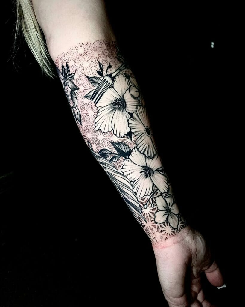 Flower Sleeve Tattoo