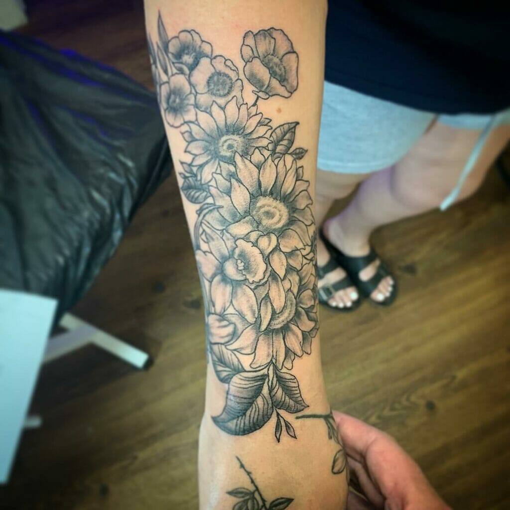 Flower Sleeve Tattoo