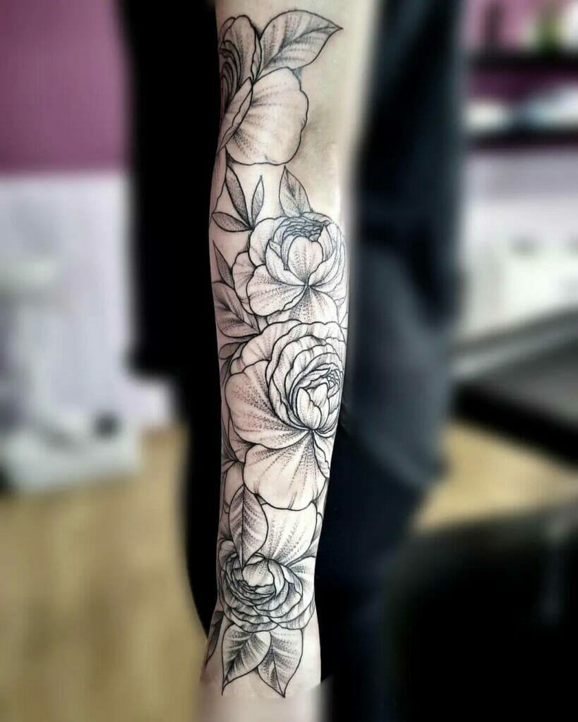 Flower Sleeve Tattoo