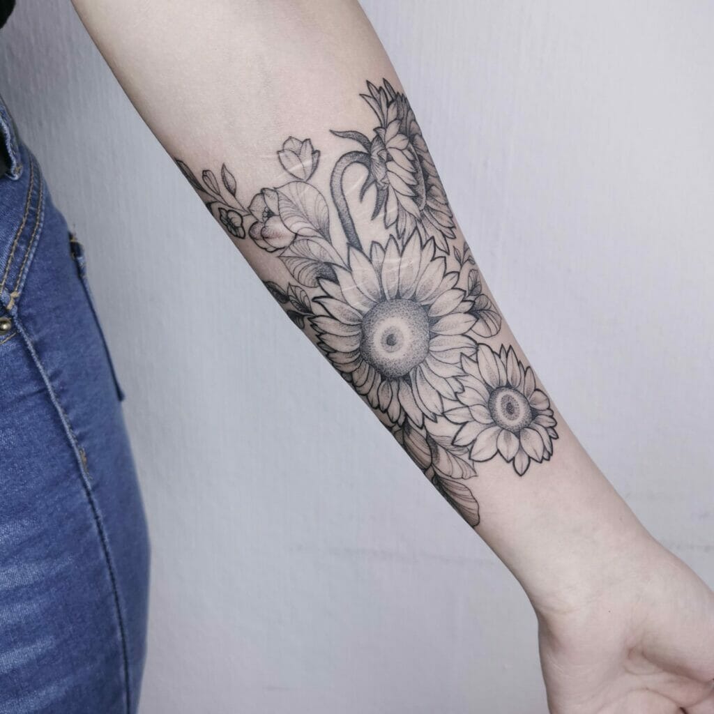 Flower Sleeve Tattoo