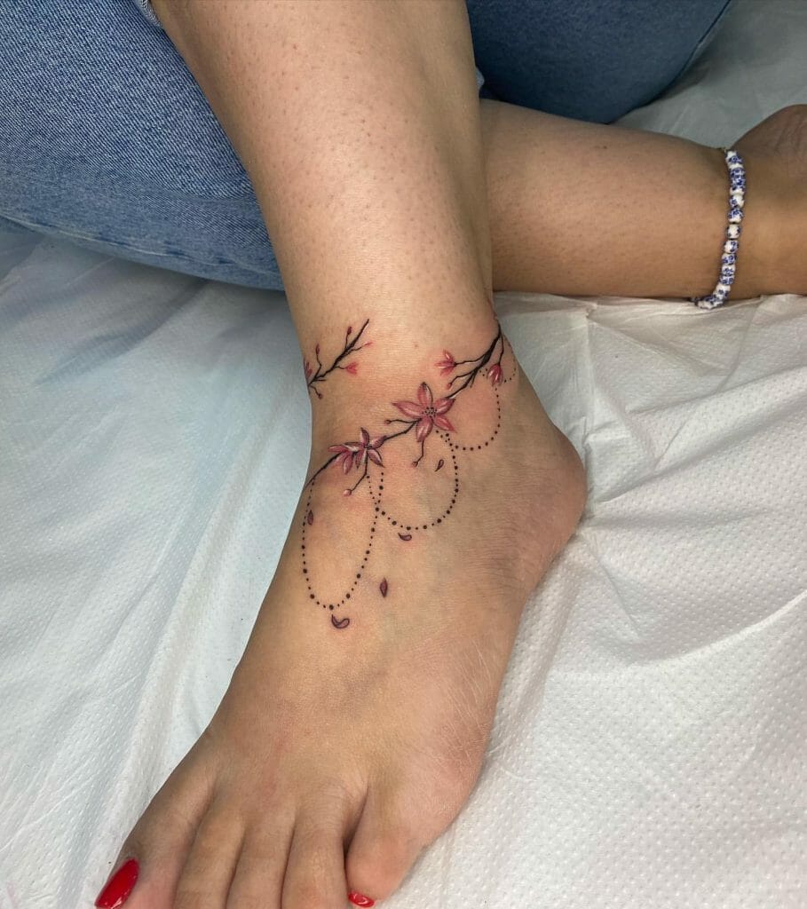 Ankle Bracelet Tattoo