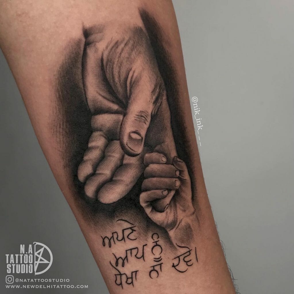 father and daughter tattoo