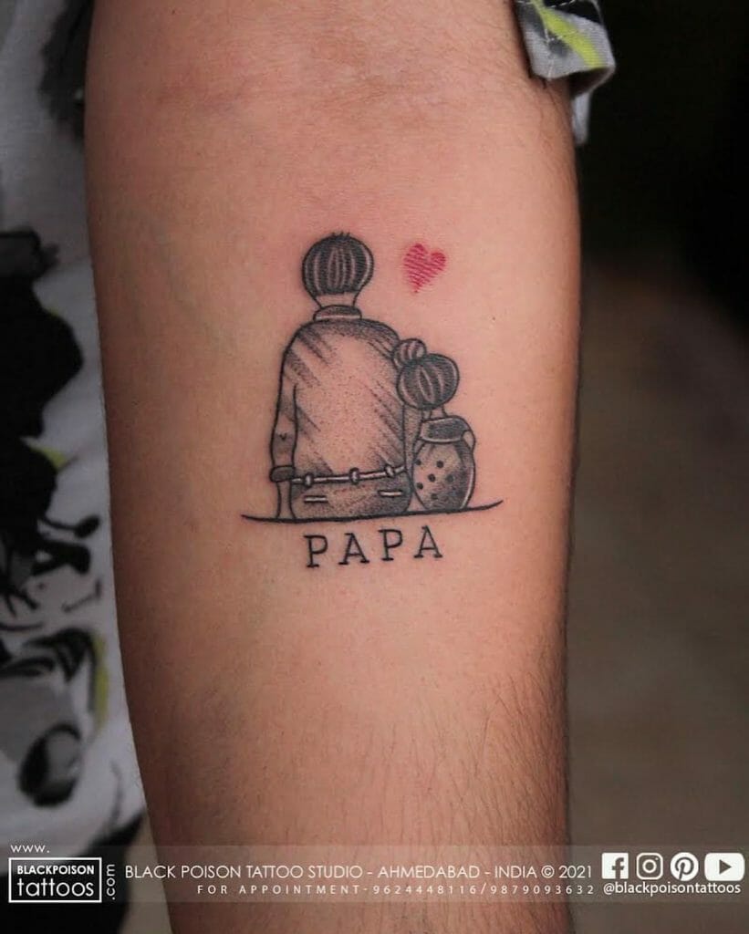 father and daughter tattoo