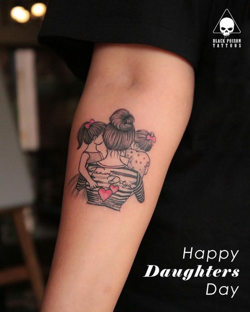 father and daughter tattoo