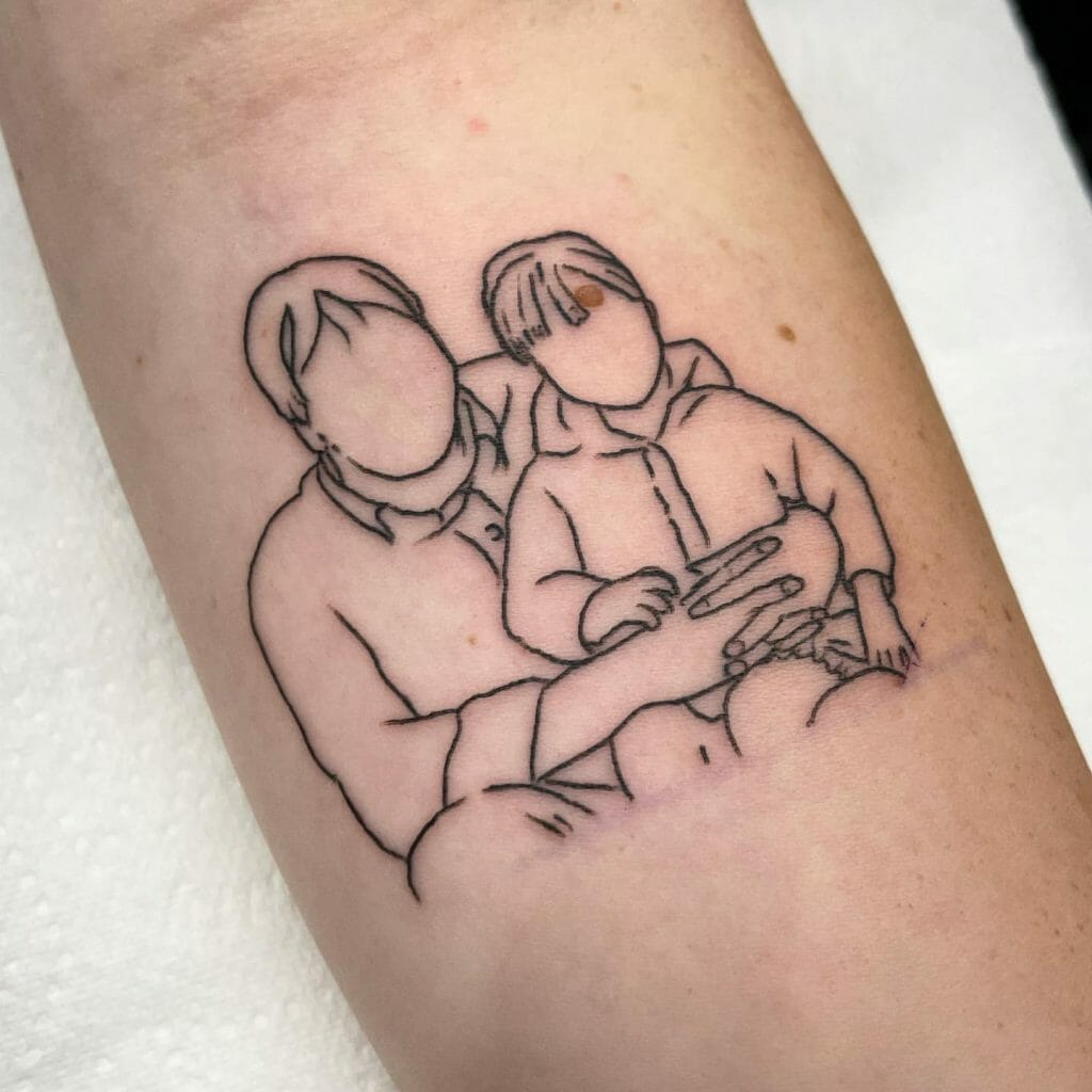 father and daughter tattoo