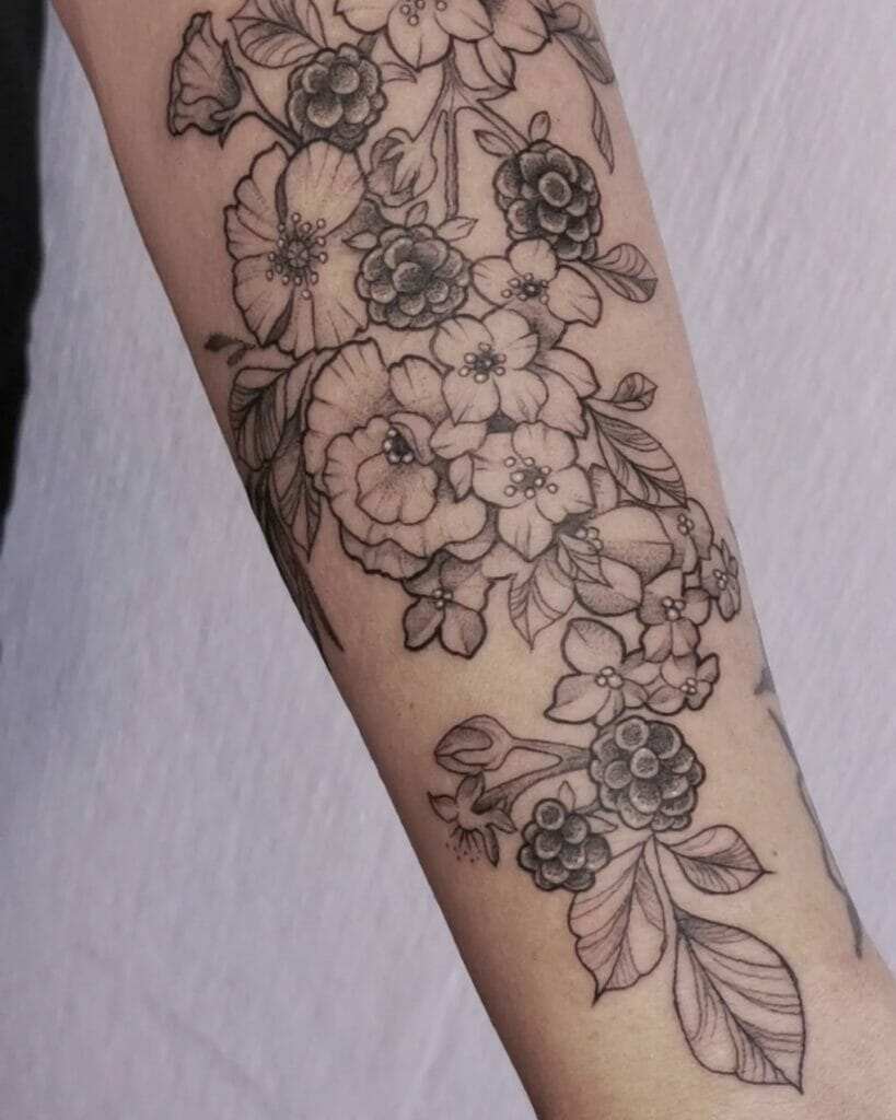 Flower Sleeve Tattoo