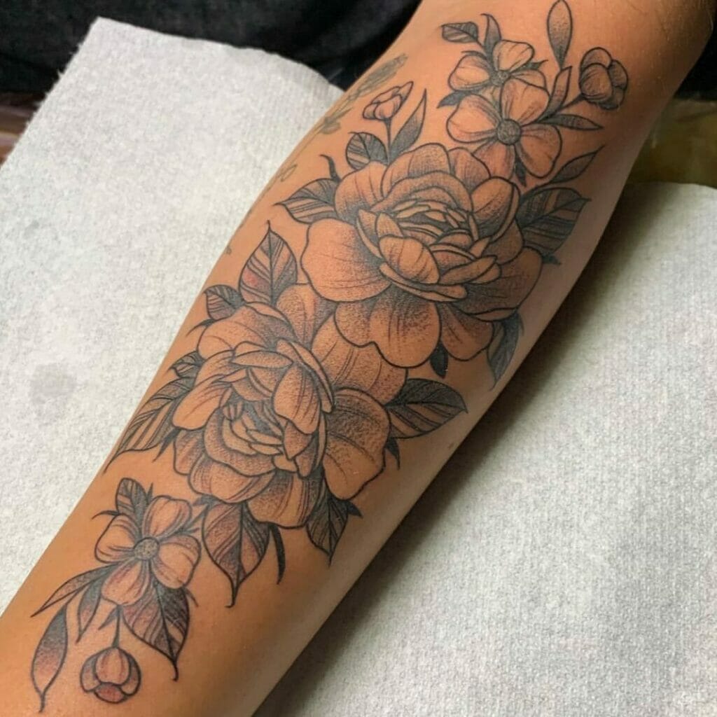 Flower Sleeve Tattoo