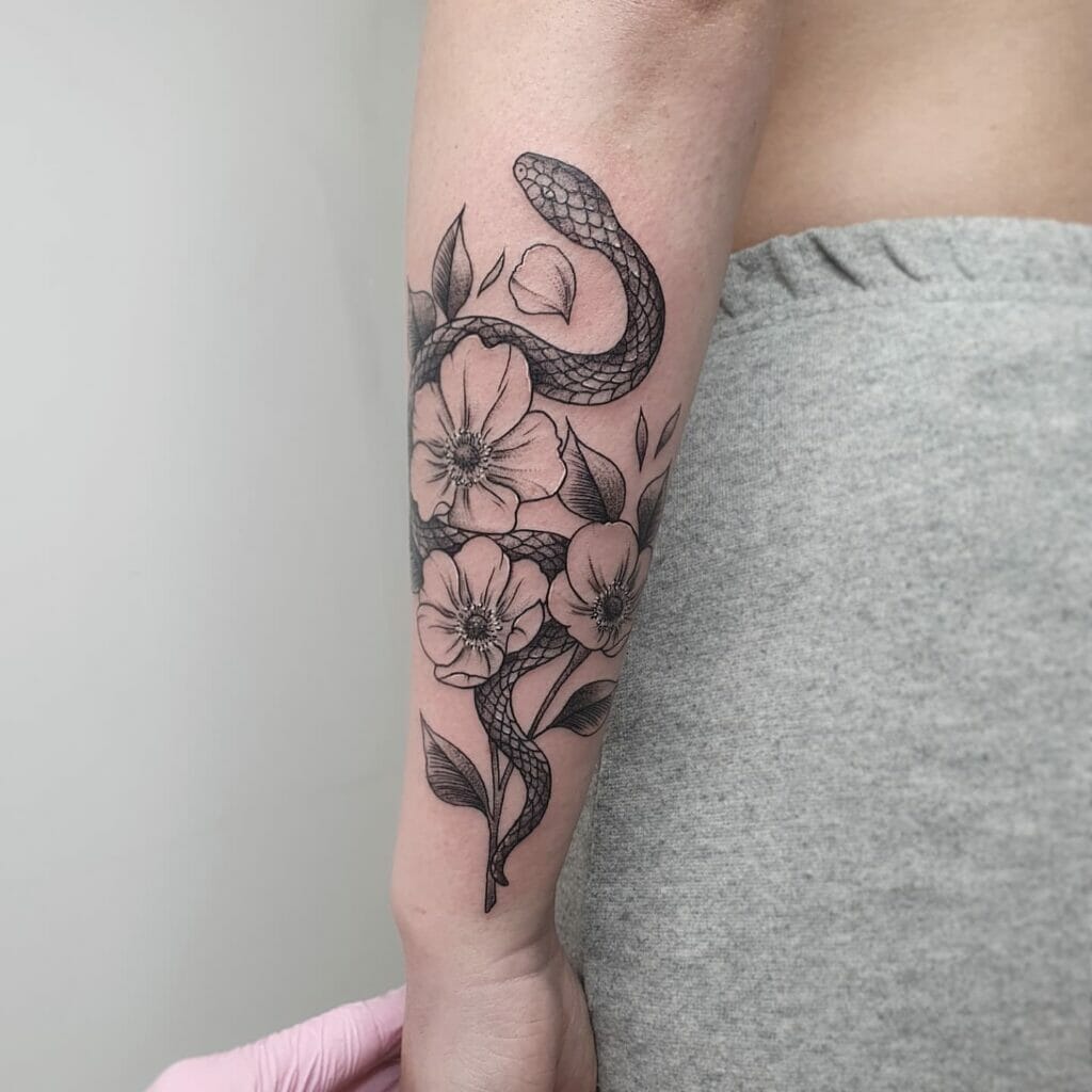 Snake Arm Tattoo