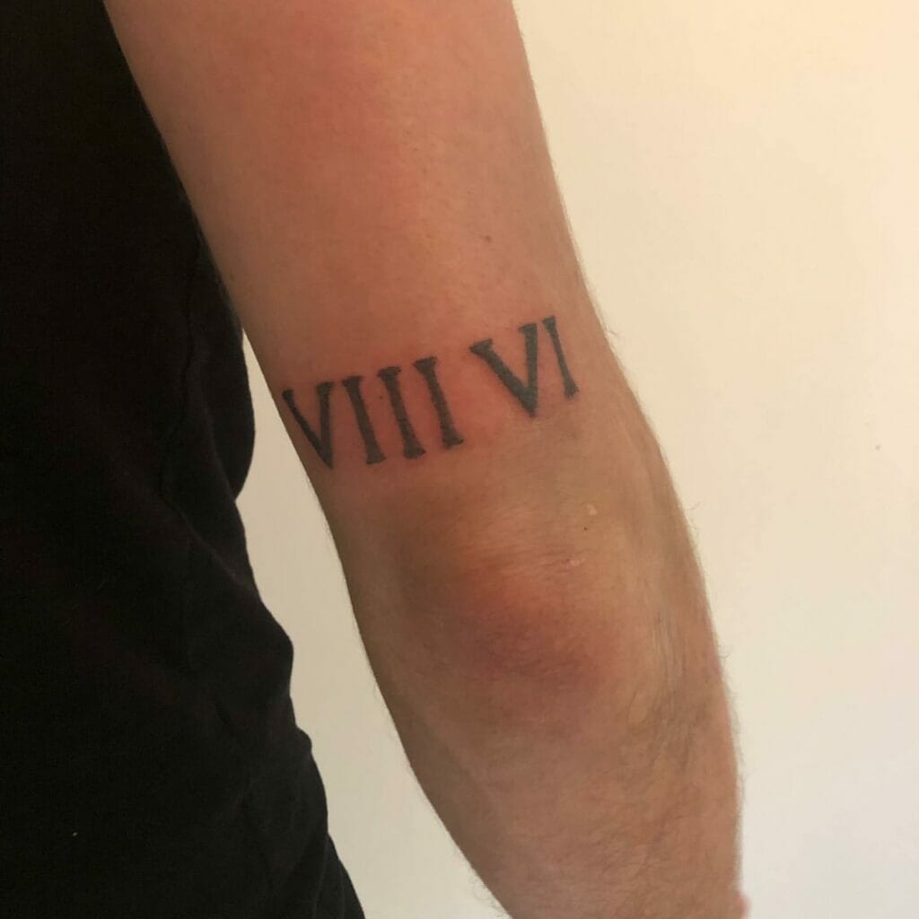 1986 In Roman Numerals Tattoo