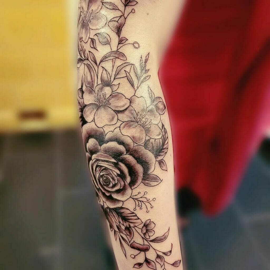 Flower Sleeve Tattoo