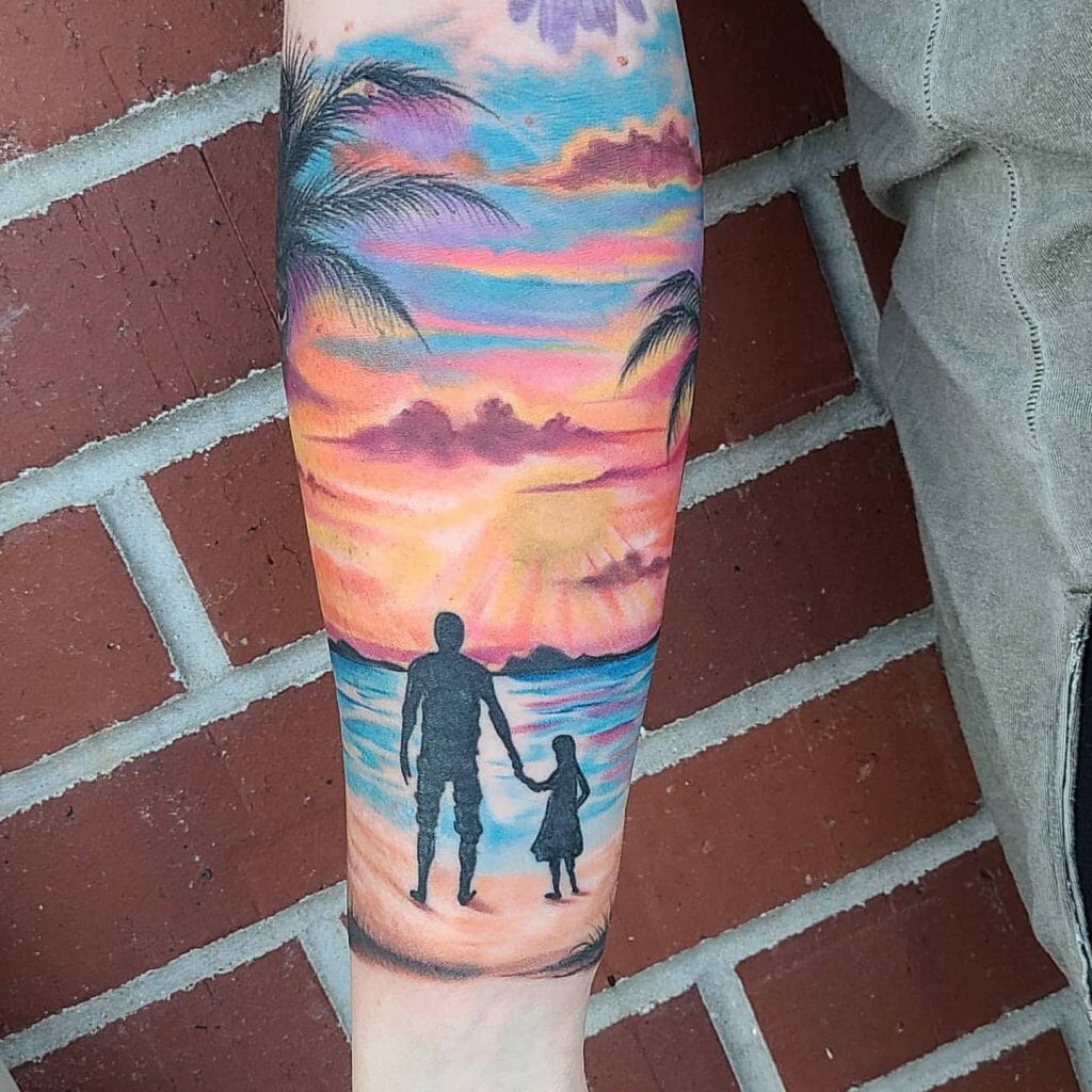 father and daughter tattoo