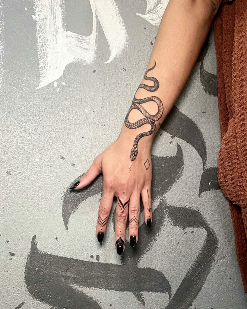 Snake Arm Tattoo