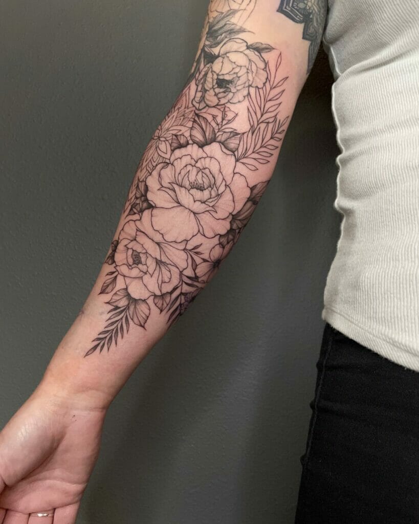 Flower Sleeve Tattoo